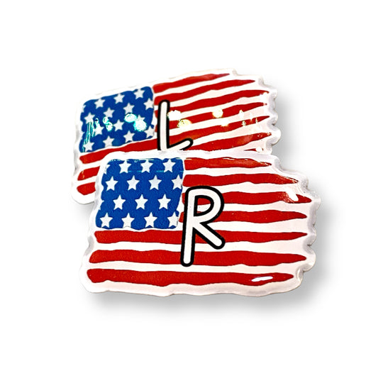 American Flag Xray Markers Customized with Initials