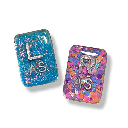 Party Dots Xray Markers Customized with 2-3 Initials